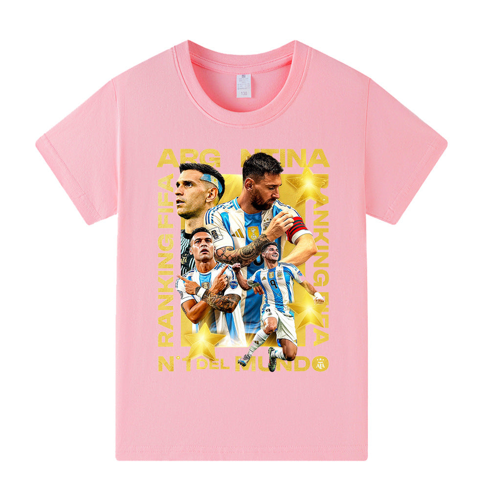 Maglietta stile calcio per bambini Lionel Messi Argentina - Varianti multiple