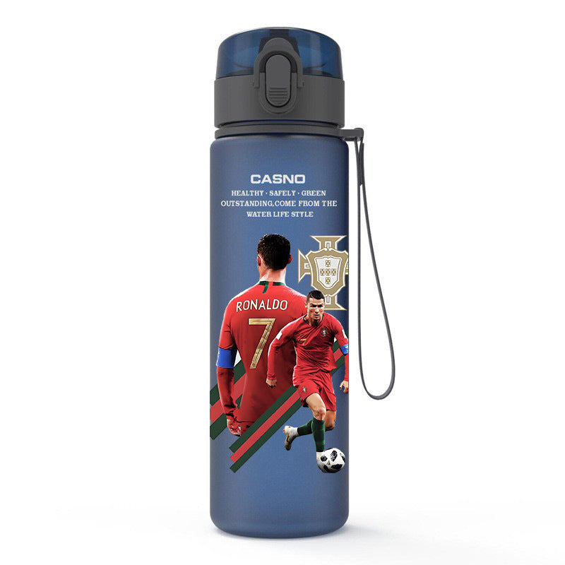Ronaldo Messi sports frosted water bottle - multiple options