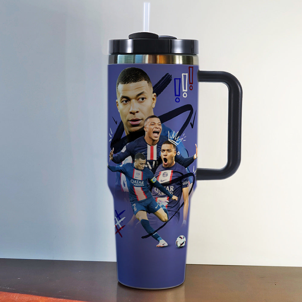 Football players stainless steel tumbler - multiple options