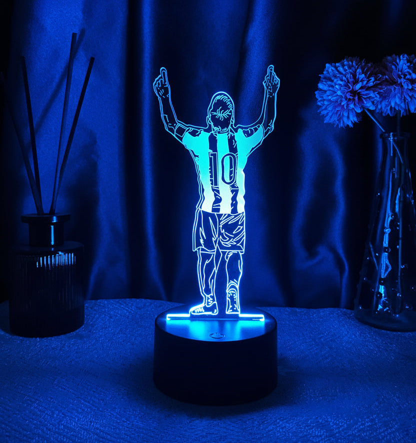 Lionel Messi 3D Illusion LED Lamp – Multiple Variants
