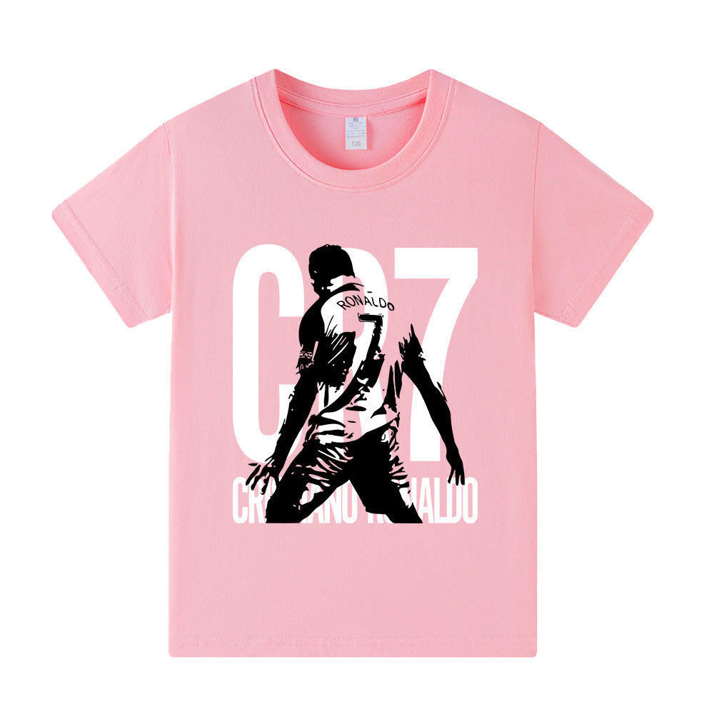 Maglietta da calcio per bambini con design Cristiano Ronaldo – Varianti multiple