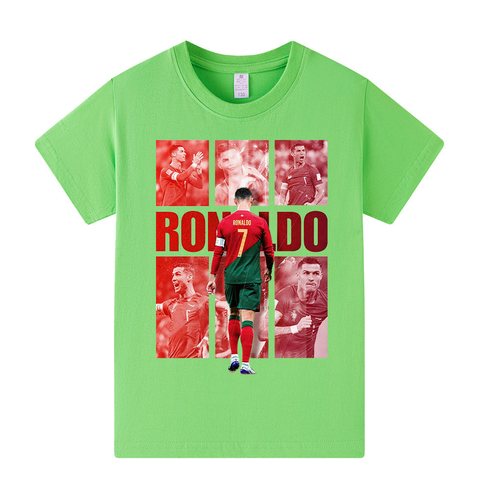 Ronaldo Portugal Style Kids’ Football T-Shirt - Multiple Variants