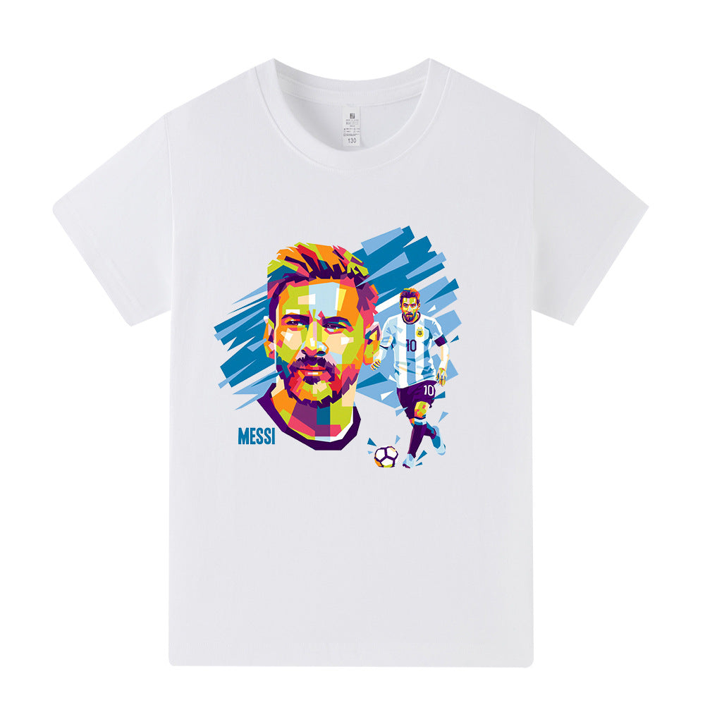 Maglietta da calcio per bambini con design Lionel Messi – Varianti multiple