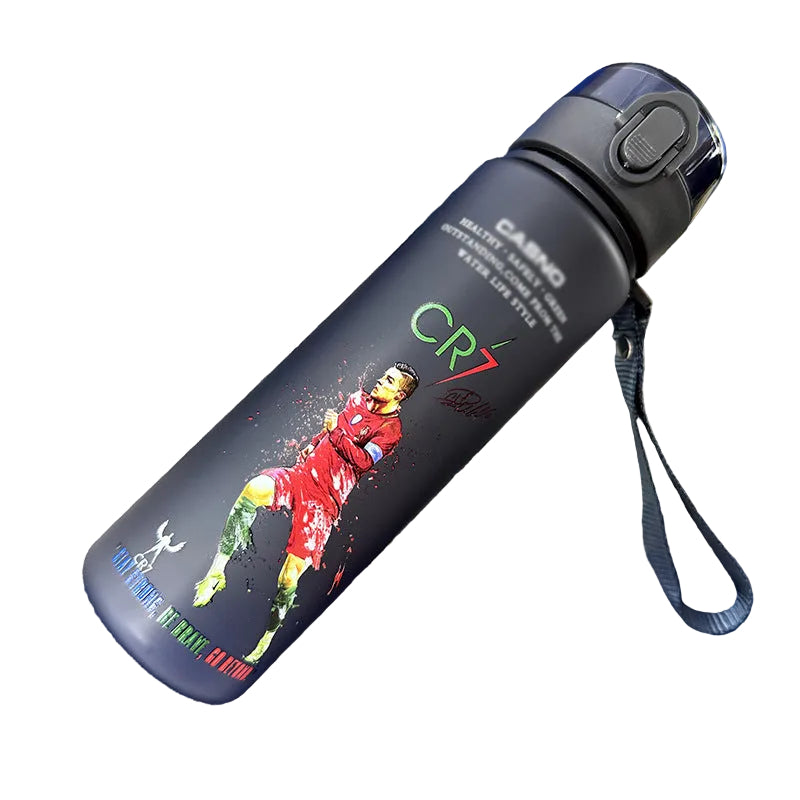 Ronaldo Messi sports frosted water bottle - multiple options