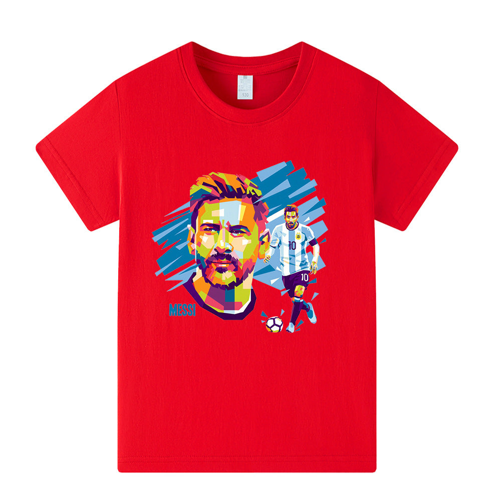 Maglietta da calcio per bambini con design Lionel Messi – Varianti multiple