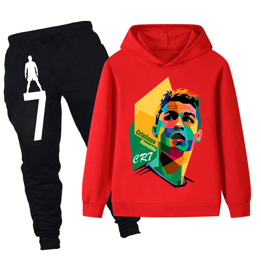 Cristiano Ronaldo Design Kids’ Tracksuit Set – Multiple Colors