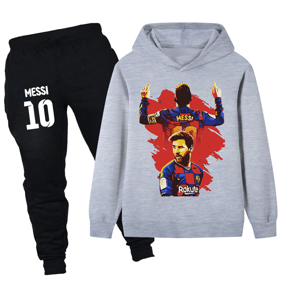 Lionel Messi Barcelona Design Kids’ Tracksuit Set – Multiple Colors
