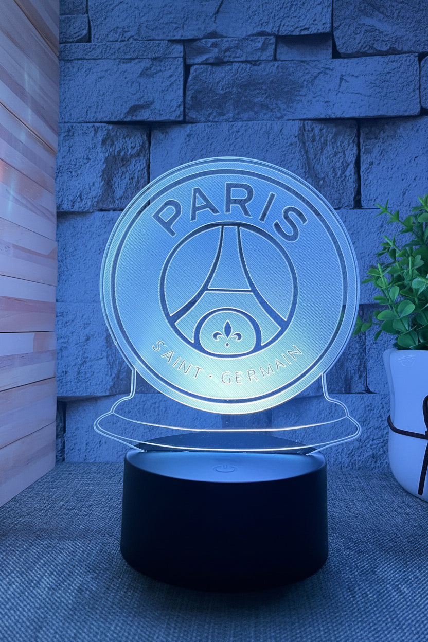 Football Club Logo 3D Illusion LED Lamp – Multiple Variants