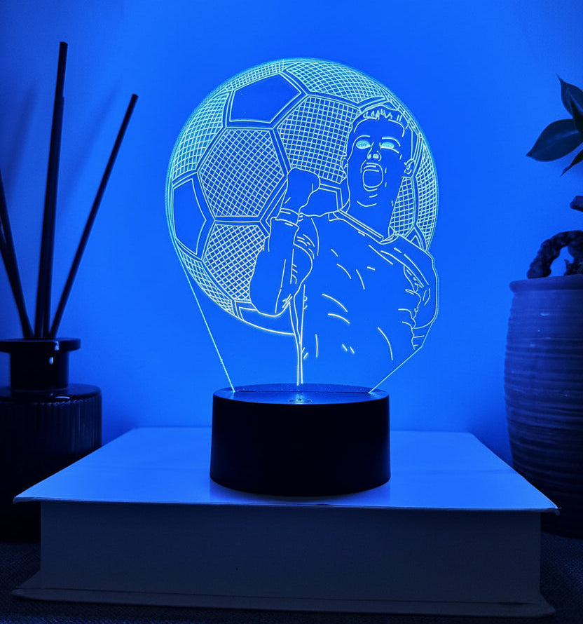 Ronaldo 3D Illusion Lamp – Multiple Variants