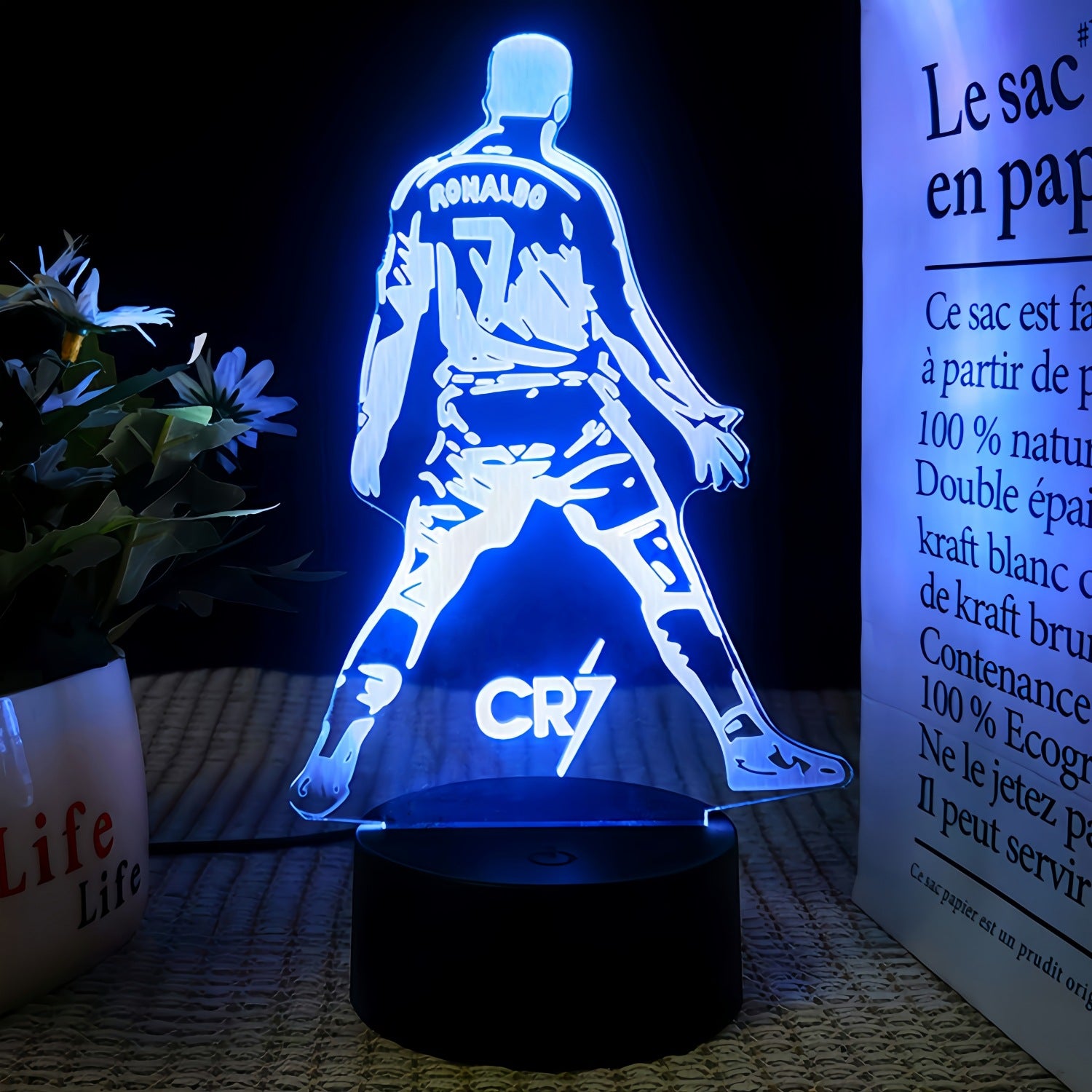 Cristiano Ronaldo 3D Illusion Lamp – Multiple Variants