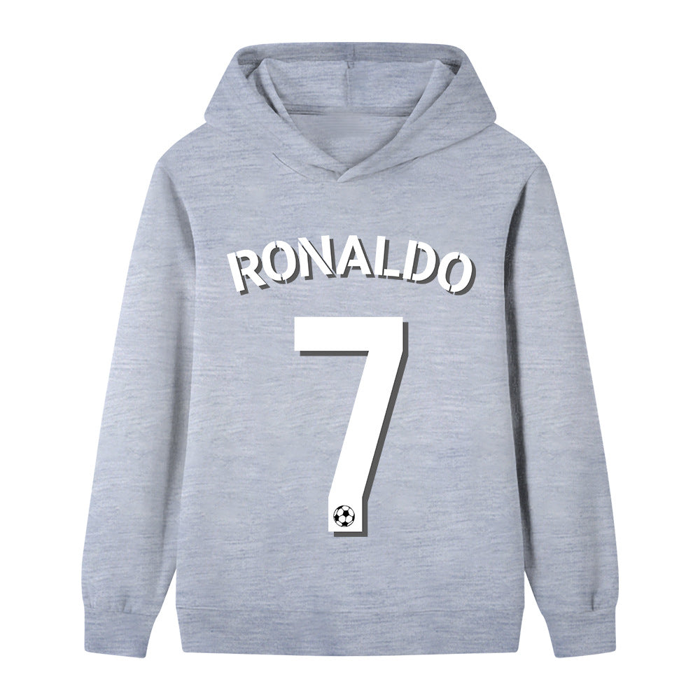 Felpa con cappuccio da calcio per bambini Ronaldo n. 7 – Varianti multiple