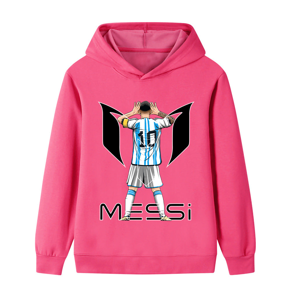 Felpa con cappuccio da calcio per bambini Lionel Messi – Varianti multiple