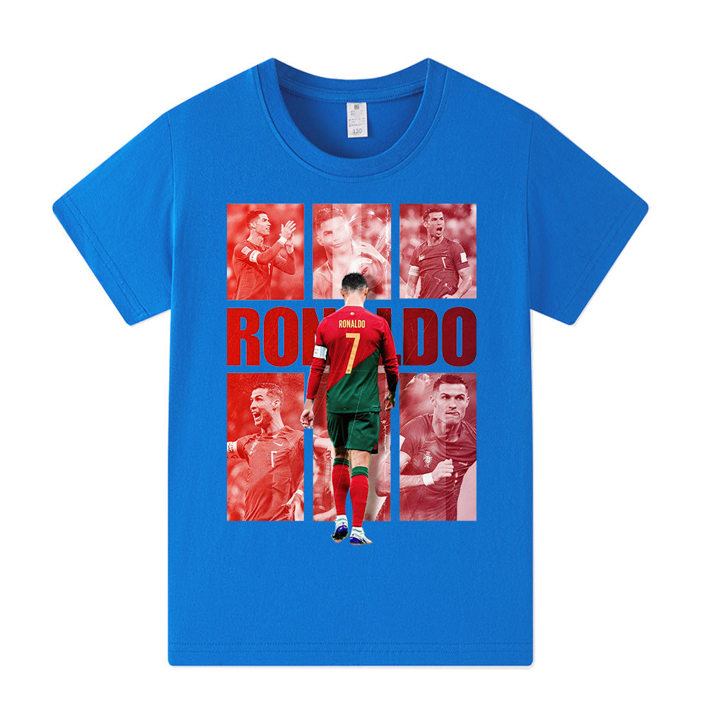 Ronaldo Portugal Style Kids’ Football T-Shirt - Multiple Variants