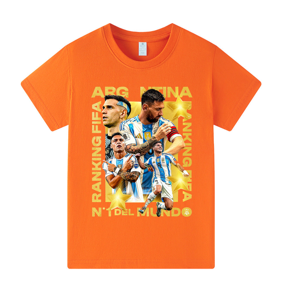 Maglietta stile calcio per bambini Lionel Messi Argentina - Varianti multiple