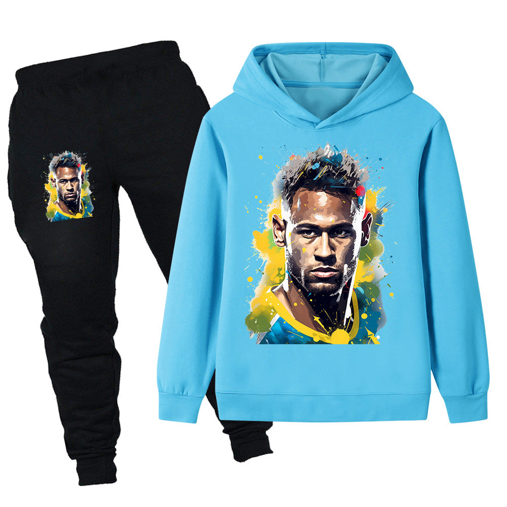 Neymar Design Kids’ Tracksuit Set – Multiple Colors
