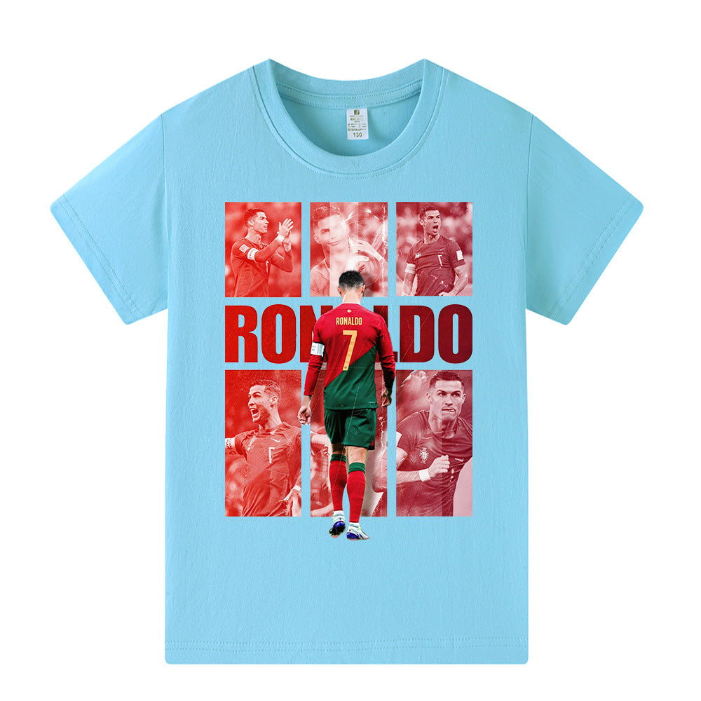 Ronaldo Portugal Style Kids’ Football T-Shirt - Multiple Variants