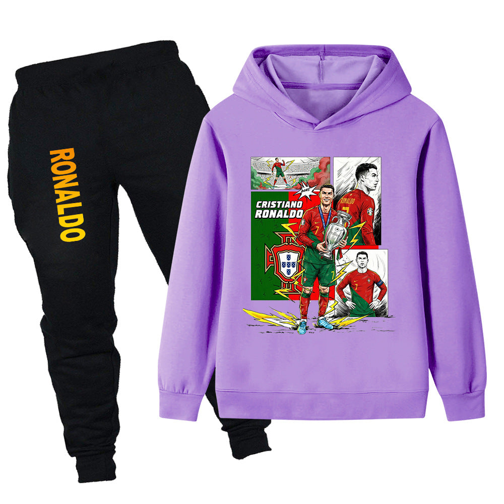 Cristiano Ronaldo Portugal Design Kids’ Tracksuit Set – Multiple Colors