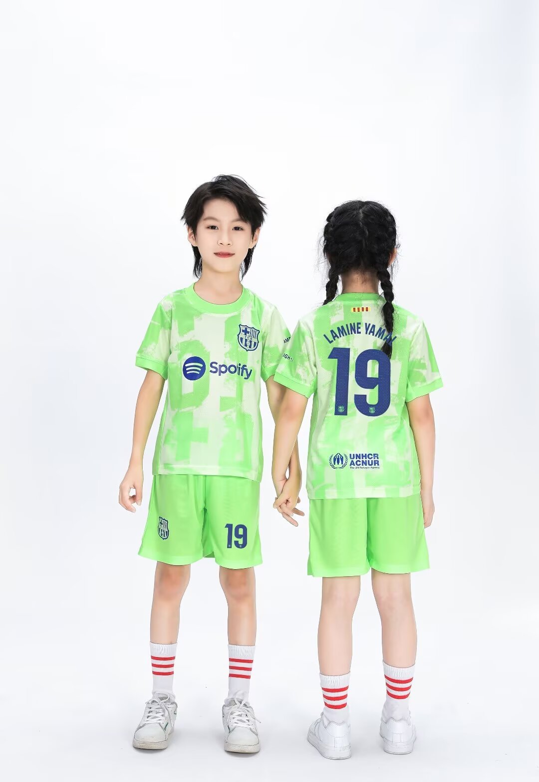Set maglia e pantaloncini da calcio per bambini Barcelona – Lamine Yamal