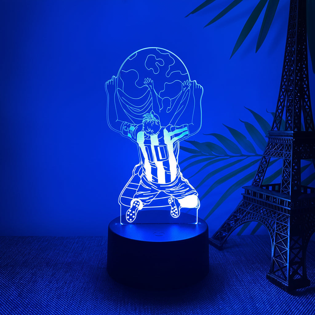 Lionel Messi 3D Illusion LED Lamp – Multiple Variants