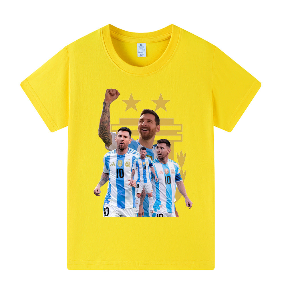 Messi Argetina Kids’ Football Design T-Shirt - Multiple Variants