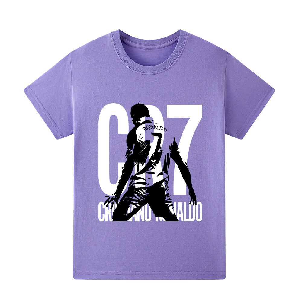 Maglietta da calcio per bambini con design Cristiano Ronaldo – Varianti multiple