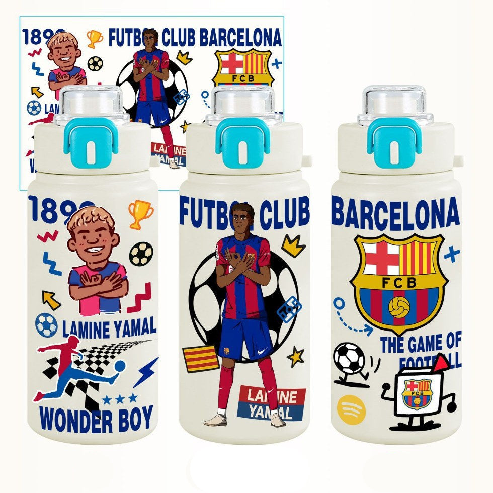 Barcelona football star Lamine Yamal thermos cup