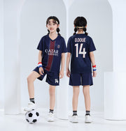 Barns fotbollströja och shorts set – Doué