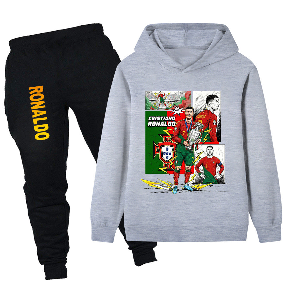 Cristiano Ronaldo Portugal Design Kids’ Tracksuit Set – Multiple Colors