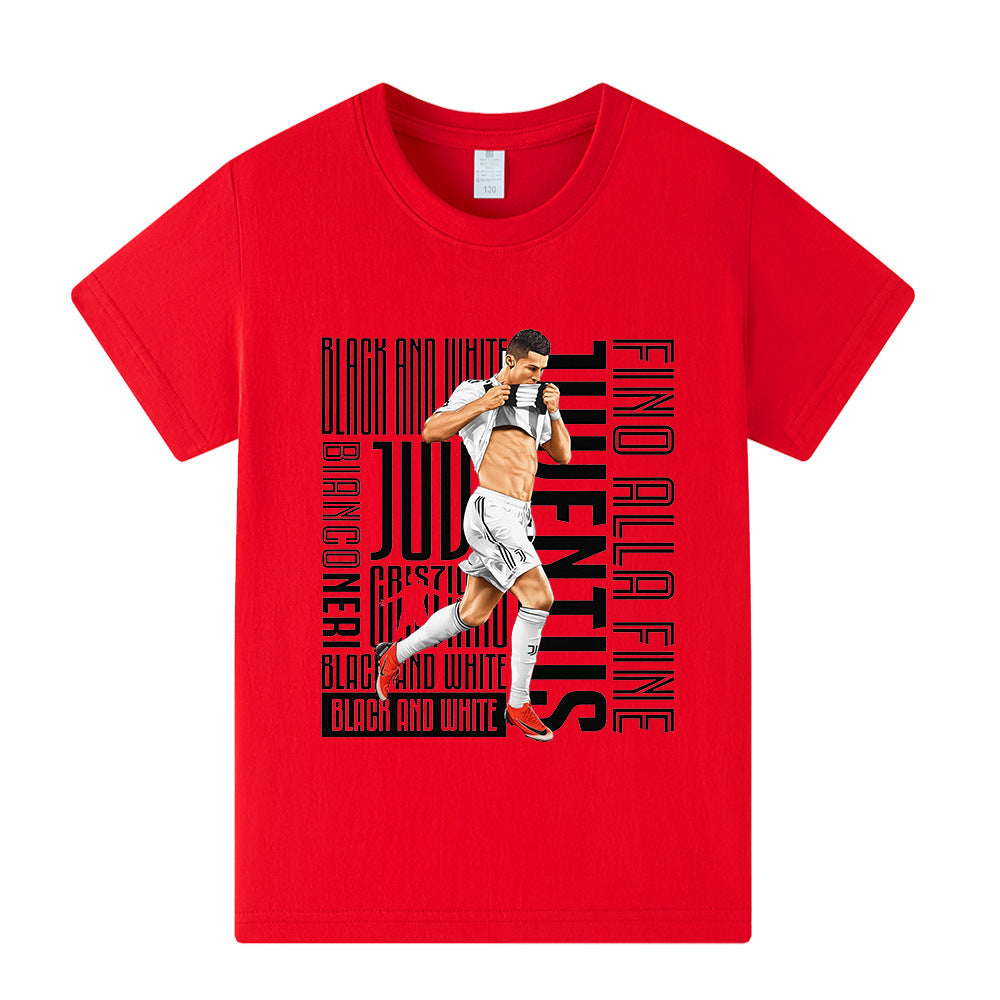 Ronaldo Juventus Style Kids’ Football T-Shirt - Multiple Variants