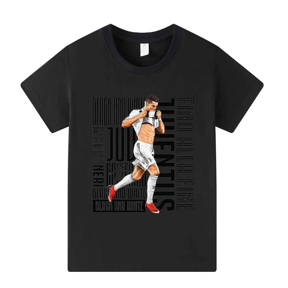 Ronaldo Juventus Style Kids’ Football T-Shirt - Multiple Variants