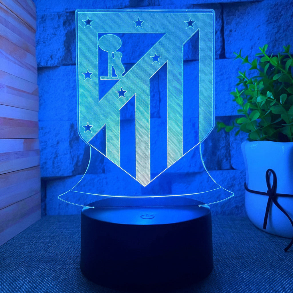Football Club Logo 3D Illusion LED Lamp – Multiple Variants