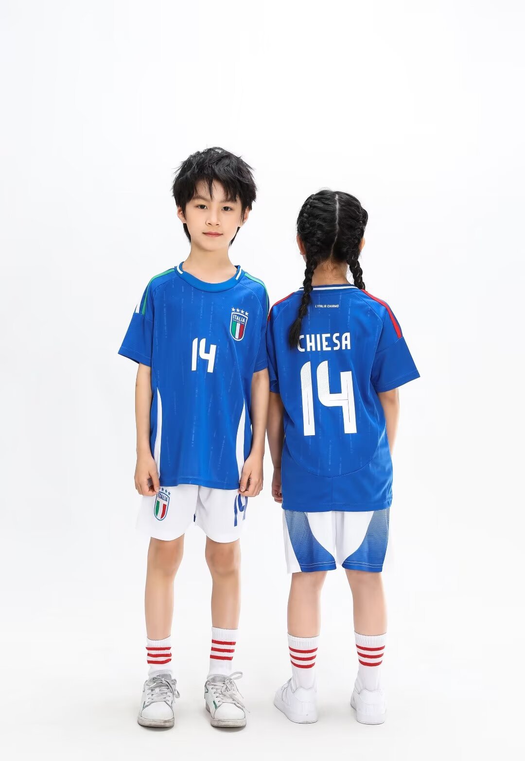 Kids’ Football Jersey & Shorts Set Italy - Chiesa