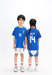 Kids’ Football Jersey & Shorts Set Italy - Chiesa