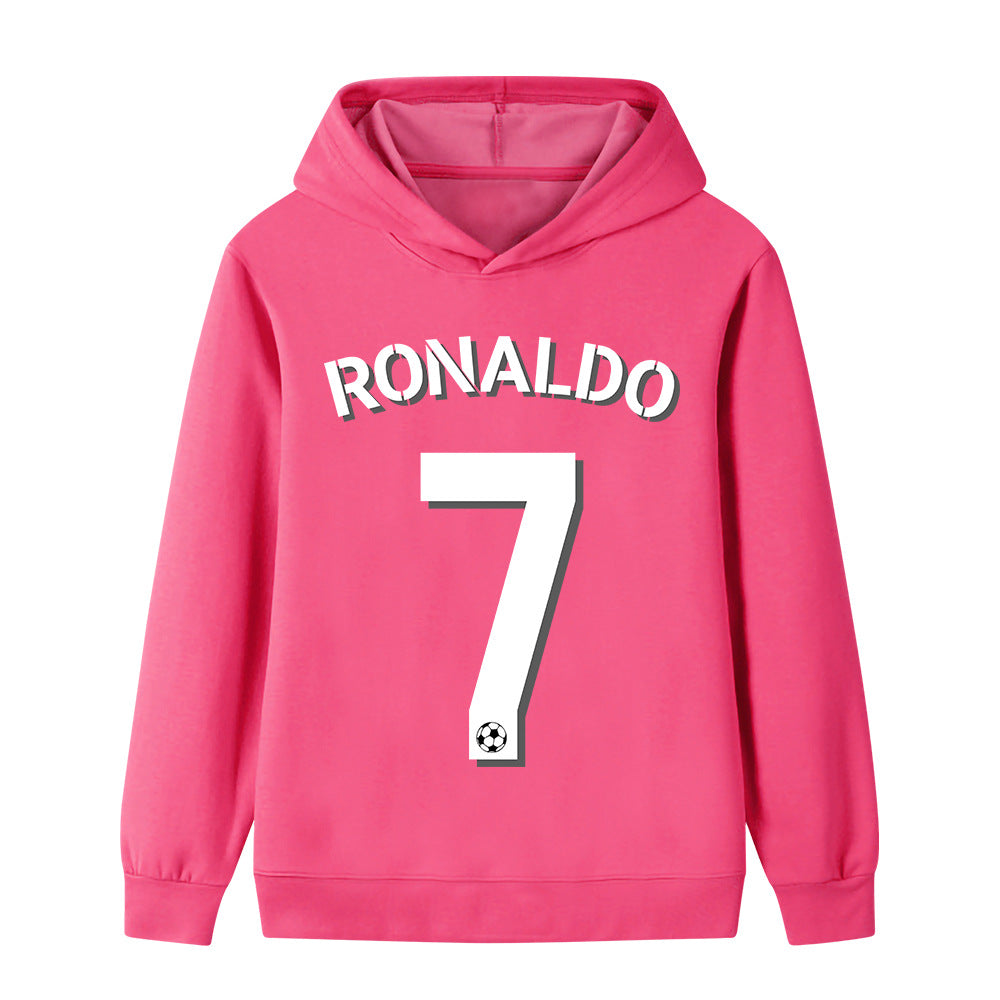 Felpa con cappuccio da calcio per bambini Ronaldo n. 7 – Varianti multiple