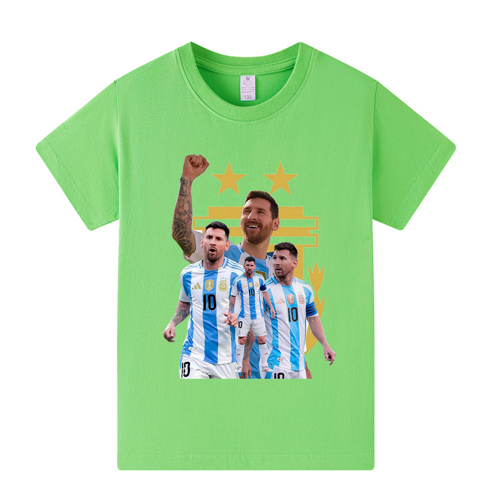 Messi Argetina Kids’ Football Design T-Shirt - Multiple Variants