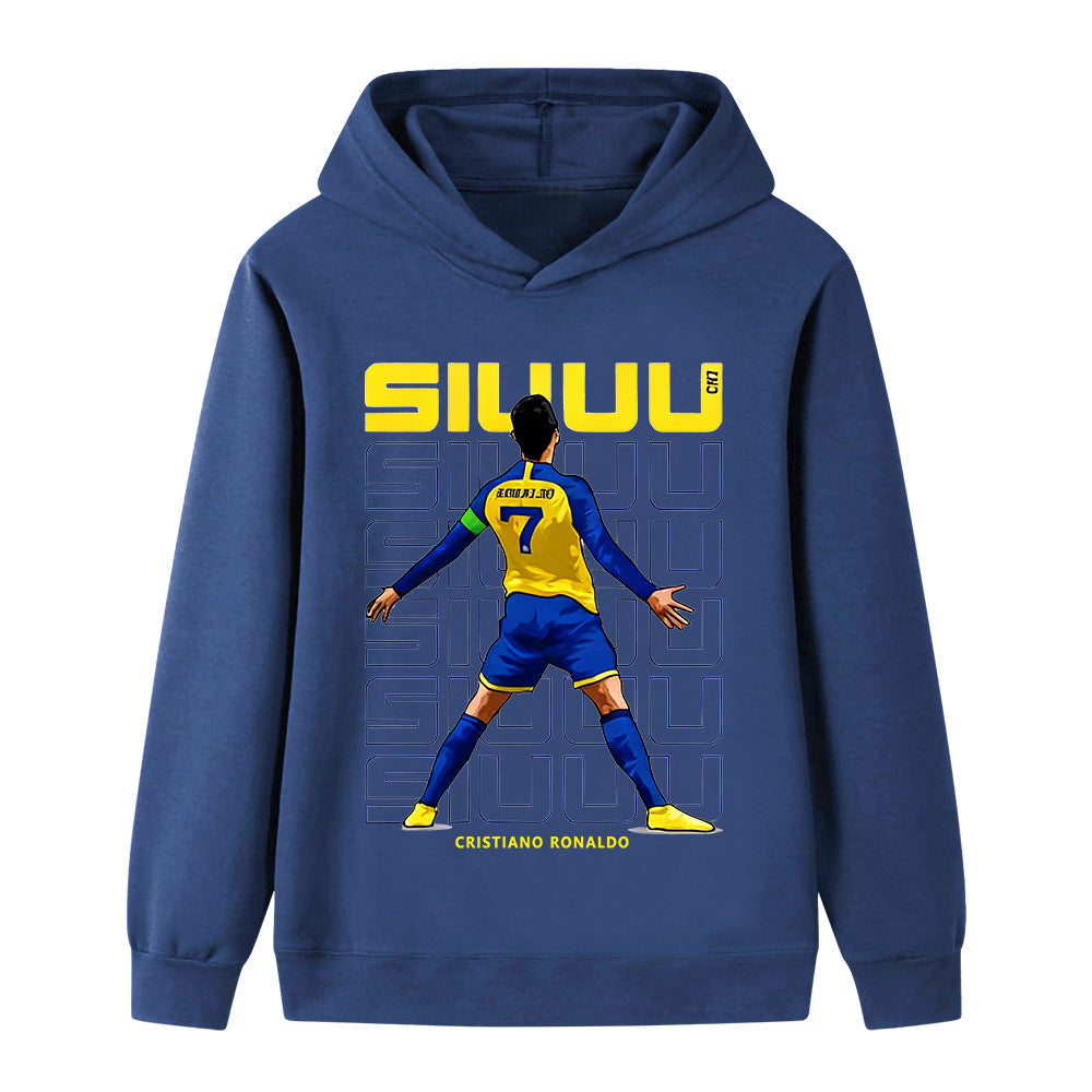 Kids’ Ronaldo Siuuu Football Design Hoodie – Multiple Variants
