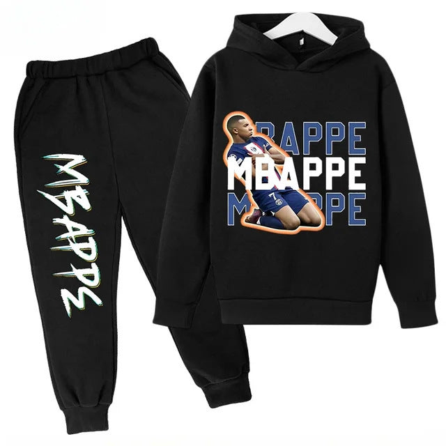 Mbappe Design Kids’ Tracksuit Set – Multiple Colors