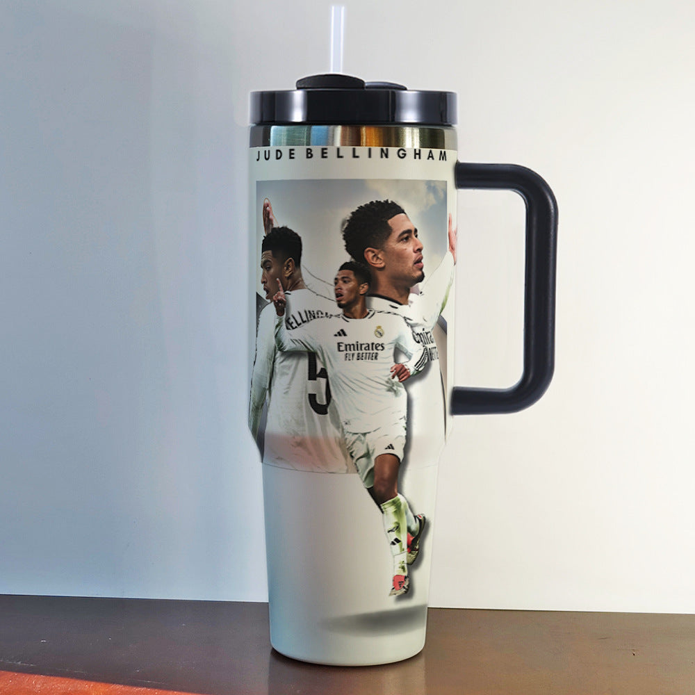 Football players stainless steel tumbler - multiple options