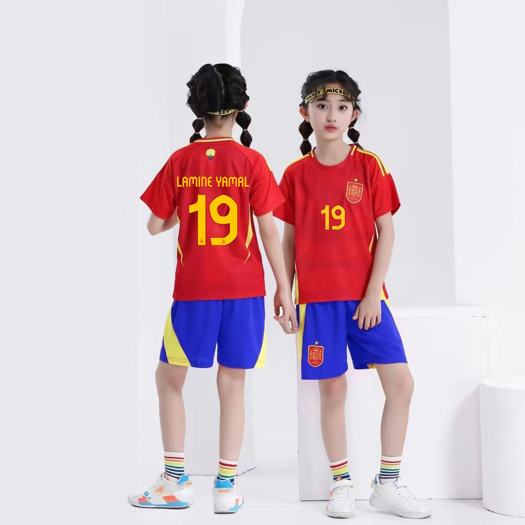 Kids’ Football Jersey & Shorts Set Spain – Yamal