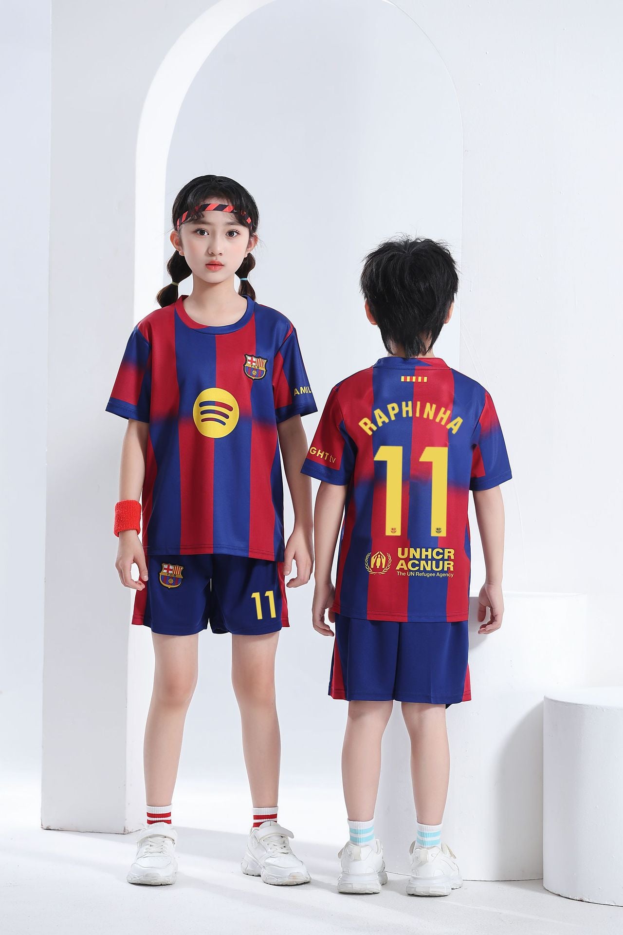 Barns fotbollströja och shorts set – Raphinha