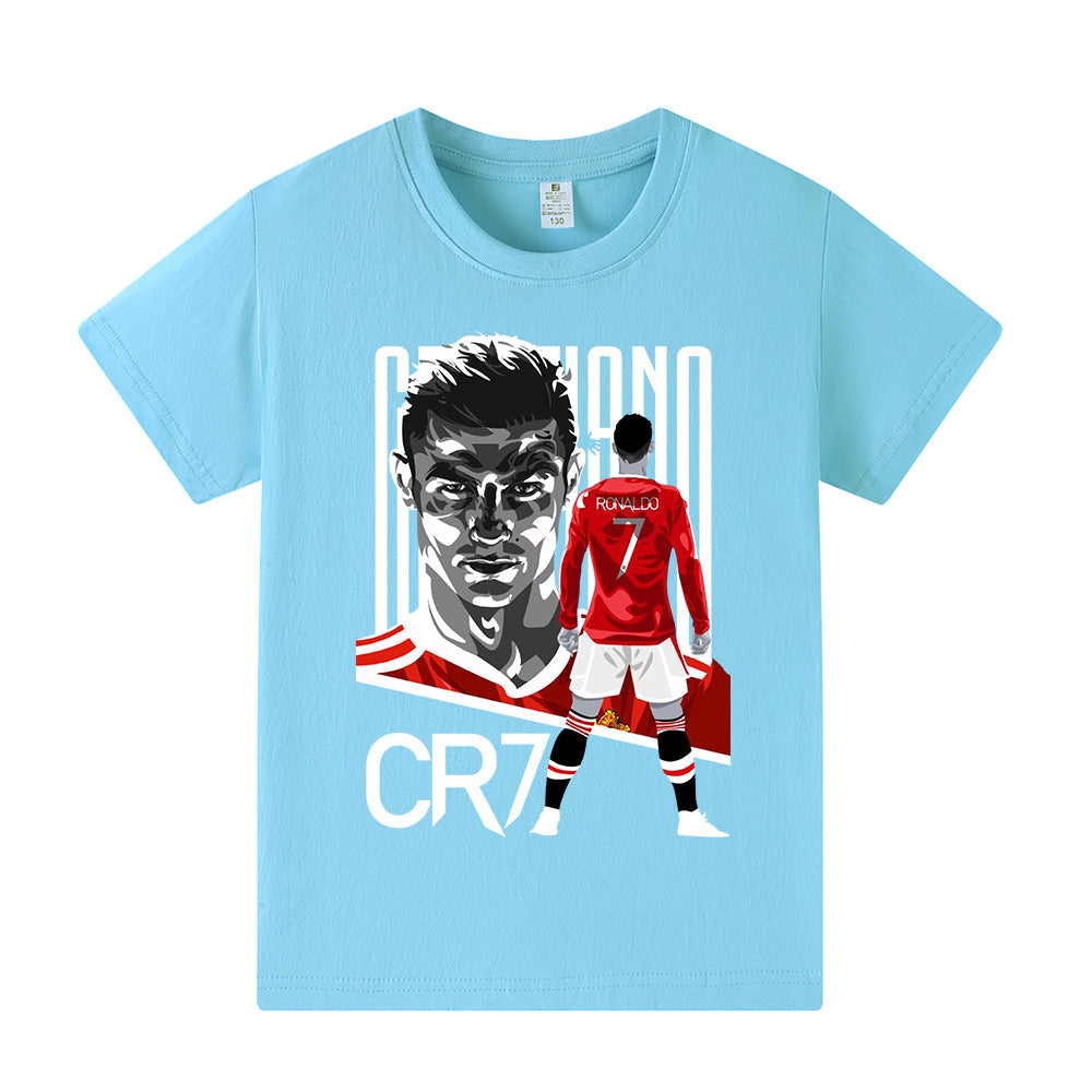 Cristiano Ronaldo Manchester United Style Kids’ Football T-Shirt - Multiple Variants