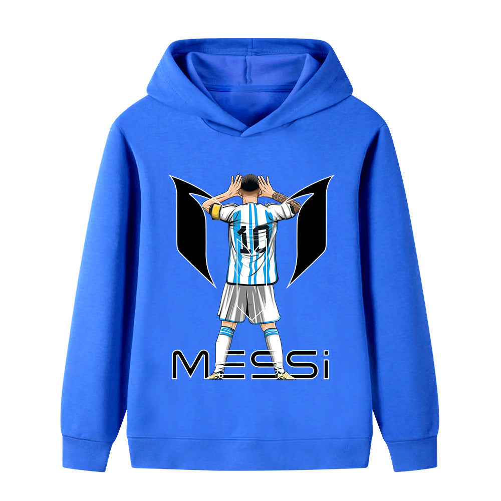 Felpa con cappuccio da calcio per bambini Lionel Messi – Varianti multiple