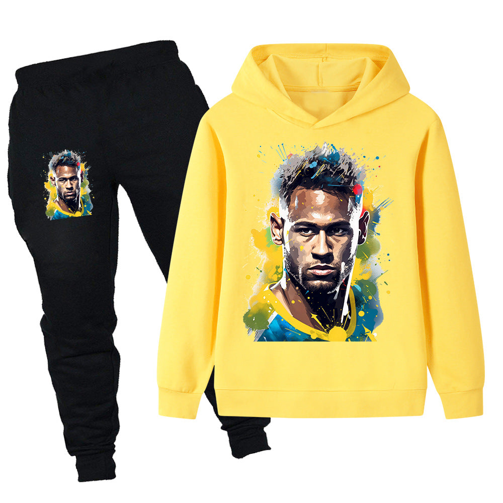 Neymar Design Kids’ Tracksuit Set – Multiple Colors