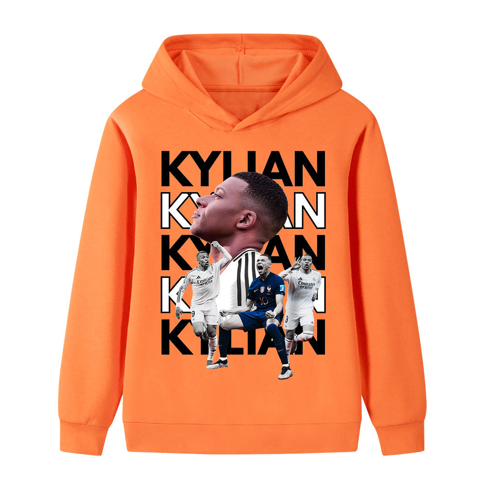 Barns Kylian Mbappe Fotballdesign Hettegenser – Flere Varianter