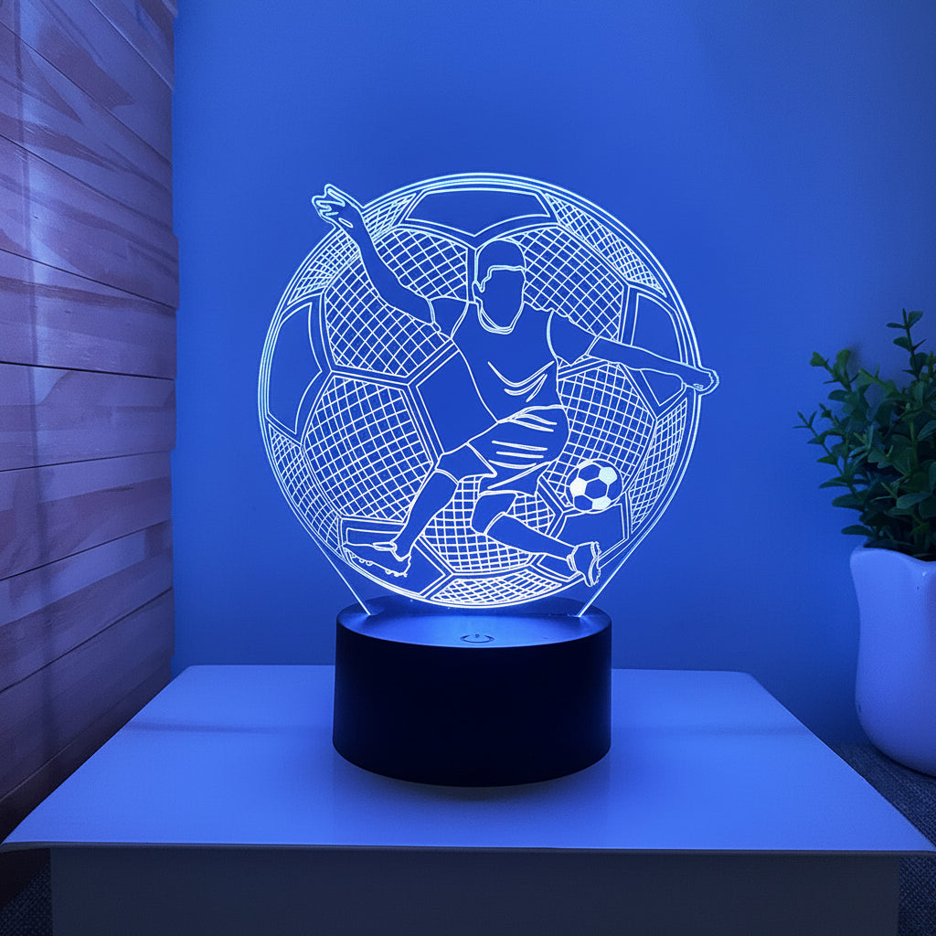 3D Illusion Football LED Lamp