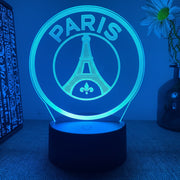 Football Club Badge 3D Illusion LED Lamp – Multiple Variants