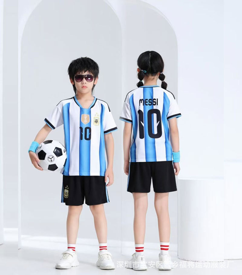 Børne fodboldtrøje og shorts sæt Argentina - Messi