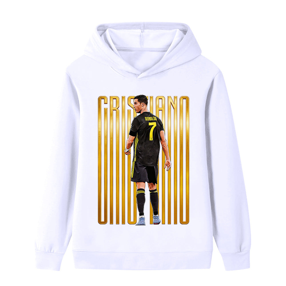 Felpa con cappuccio da calcio per bambini Ronaldo – Varianti multiple