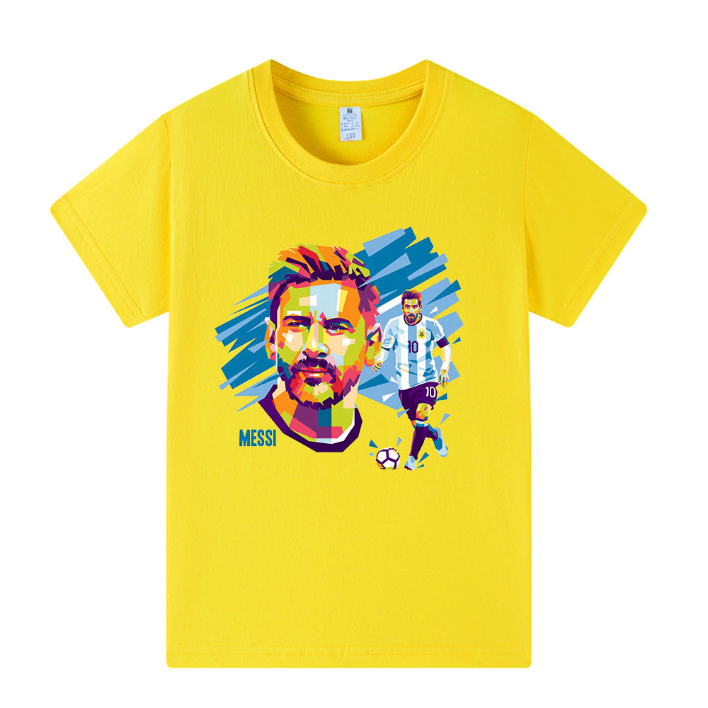 Maglietta da calcio per bambini con design Lionel Messi – Varianti multiple