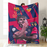Lamine Yamal Football Blanket